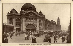 Flinders Street Railway Station Postcard