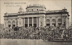 Bathing Ghat, Howrah Bridge Postcard