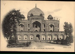 Mausoleum of Emperor Humayon Delhi, India Postcard Postcard