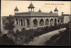 Deewan Khas in Fort Delhi Postcard