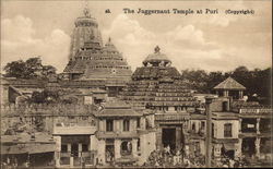 The Juggernaut Temple Puri, India Postcard Postcard