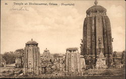 View of Temple Bhubanaswar, India Postcard Postcard