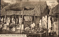 Street Vendor of Hindu Toys Postcard