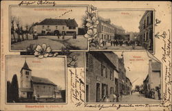 Four Views of Bourheim Borough in Jülich Germany Postcard Postcard