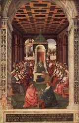 Pinturicchio Painting in the Duomo Library in Siena Postcard