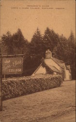 President's House Lewis & Clark College Portland, Oregon Postcard