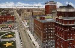 Farnam Street looking west Postcard