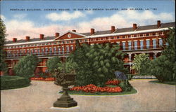 Pontalba Building, Jackson Square, in the Old French Quarter Postcard