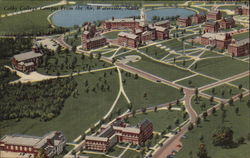 Colby College Campus From the Air Waterville, ME Postcard Postcard