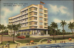 Winterhaven Hotel Miami Beach, FL Postcard Postcard