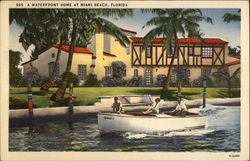 Waterfront Home Postcard