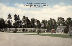 Florida Motor Court Postcard