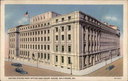 United States Post Office and Court House Postcard