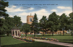 Campus, St. Mary's College, Notre Dame South Bend, IN Postcard Postcard