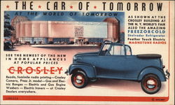 The Car of Tomorrow at the World of Tomorrow Postcard