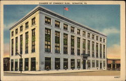 Chamber of Commerce Building Scranton, PA Postcard Postcard