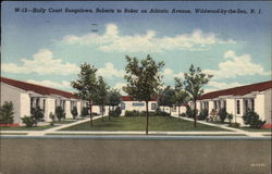 Holly Court Bungalows, Roberts to Baker on Atlantic Avenue Postcard