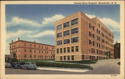 Sacred Heart Hospital Manchester, NH Postcard Postcard