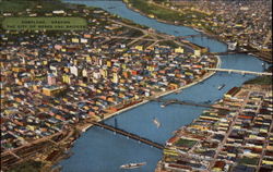 The City of Roses and Bridges Portland, OR Postcard Postcard