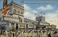 Hamid's Million Dollar Pier Atlantic City, NJ Postcard Postcard