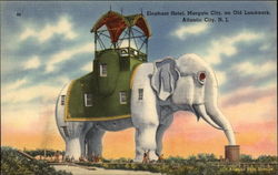 Elephant Motel Atlantic City, NJ Postcard Postcard