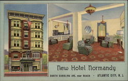 Hotel Normandy in Atlantic City, NJ Postcard