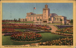 Zembo Mosque and Italian Gardens Harrisburg, PA Postcard Postcard