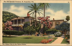 Old Spanish Treasury St. Augustine, FL Postcard Postcard