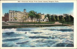 Cataract House from Green Island Postcard