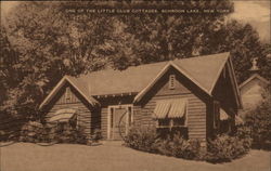 One of the Little Club Cottages Schroon Lake, NY Postcard Postcard