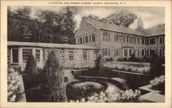 Cottage and Sunken Garden , Valeria Postcard