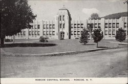 Roscoe Central School New York Postcard Postcard