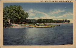 Shore Scene on Lake Erie Postcard