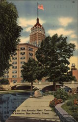 Along the San Antonio River Postcard