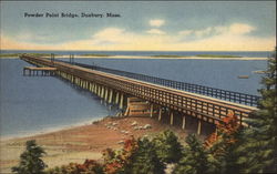 Powder Point Bridge Duxbury, MA Postcard Postcard