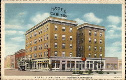 Hotel Carlton Rochester, MN Postcard Postcard