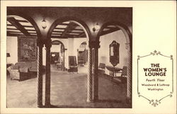 Woodward & Lothrop - The Women's Lounge Postcard