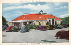 The Hot Shoppes - Drive-in Restaurants Postcard