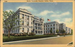 Baylor University Hospital Postcard