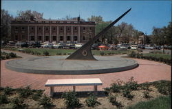 Morehead Planetarium Sun Dial, University of North Carolina Postcard