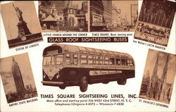 Times Square Sightseeing Lines, Inc Postcard