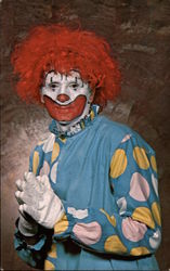 Slim the Clown (Fred A. Raposa) Fall River, MA Circus Postcard Postcard