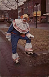 Mickey De Clown Wheeling, WV Circus Postcard Postcard