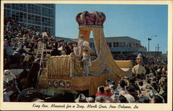 King Rex, Monarch For a Day, Mardi Gras New Orleans, LA Postcard Postcard