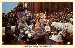 Mardi Gras Parade Postcard