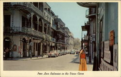 Iron Lace balconies in the Vieux Carre Postcard