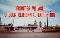 Frontier Village, Oregon Centennial Exposition, 1959 Portland, OR Postcard Postcard