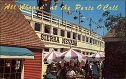 "All-Aboard" at the Ports O'Call Postcard