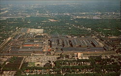 Aerial View of the City West Allis, WI Postcard Postcard