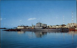 The U.S. Navy Submarine Base Postcard